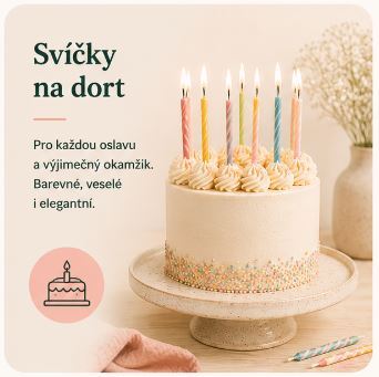 Svíčky na dort